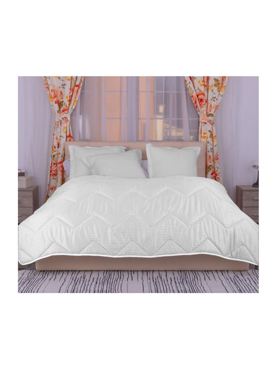 Pucioasa Pilotă Semi-dublu De Lână 180x210cm Alb 400 g/mp²Gsm