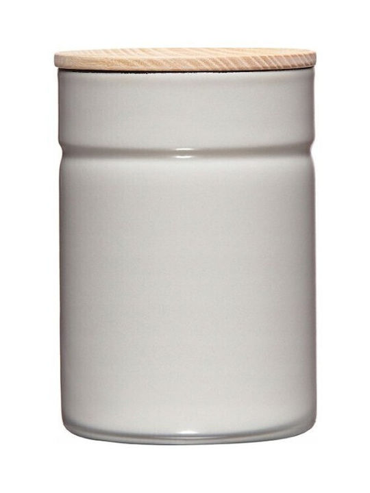 Riess Vase Allgemeine Verwendung mit Deckel Keramik Gray 500ml