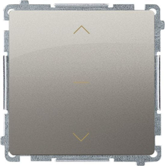 Kontakt-Simon Simon Basic Διακόπτης Τοίχου Ρολών Μονός χωρίς Πλαίσιο