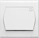 Elektro Plast Recessed Wall Switch Lighting One-Way with Frame White