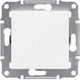 Schneider Electric Asfora Recessed Wall Switch Lighting One-Way without Frame White