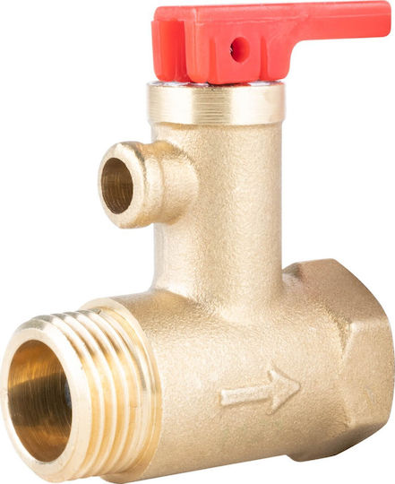 Afriso Safety Valve for Electric Water Heaters Af4 6.7 Bar G1/2 X Rp1/2 S A
