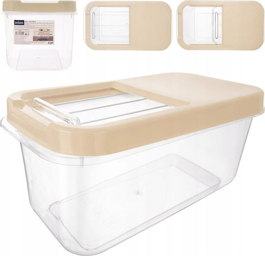 Orion General Use Vase with Plastic Lid Beige 7500ml