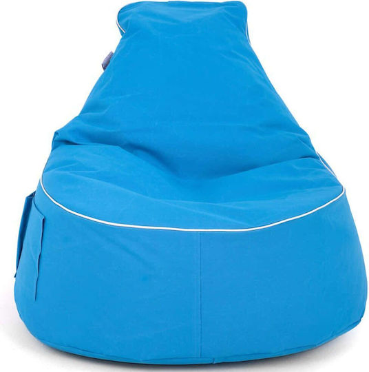 Πουφ Αχλάδι Αδιάβροχο Golf Turquoise 80x30x75cm