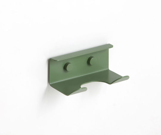 Imex Άγκιστρο Μπάνιου Διπλό με Βίδες ​10x5.8cm Πράσινο