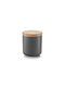 Zeller Vase General Use with Lid Ceramic Gray 200ml