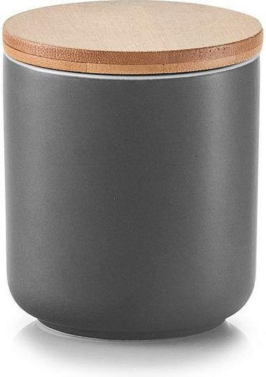 Zeller General Use Vase with Lid Ceramic Grey 200ml