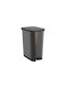 Rotho Babydesign Ribo Coș de Gunoi Plastic cu Pedală Gri 35lt 1buc
