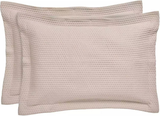 Das Home 9634 Pillowcase Set with Envelope Cover Taupe 50x70cm.