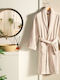 Tac Halat de baie cu Guler Camel Beige