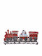 Home&Styling Collection Weihnachtszug LED Schneemann Muster 39 cm