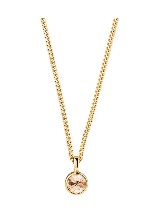 Dyrberg/Kern Necklace from Gold Plated Steel Orange