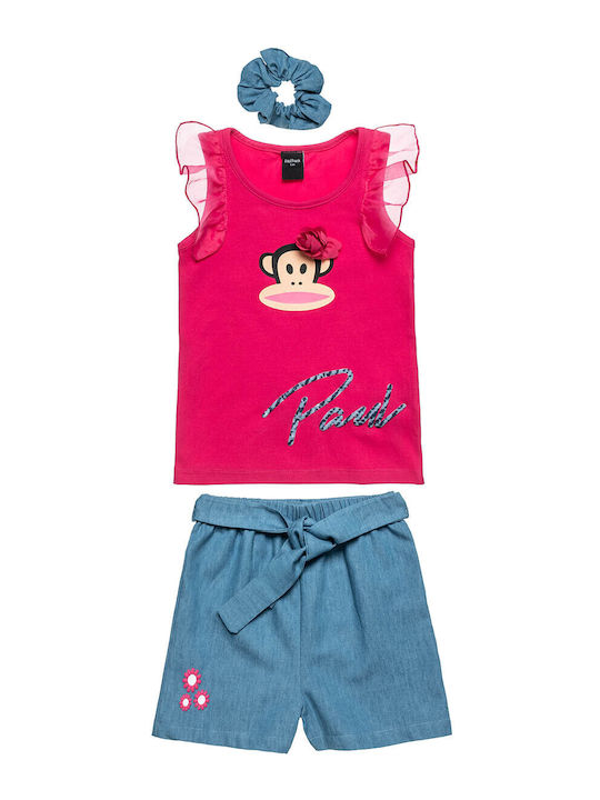 Paul Frank Kids Clothing Sets Fuchsia with Shorts 2 Pieces Paul Frank Kids Clothing Sets Fuchsia with Shorts 2 Pieces