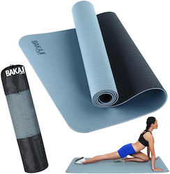 Bakaji Στρώμα Γυμναστικής Pilates Μπλε