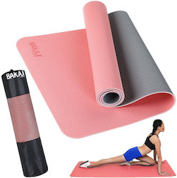 Bakaji Στρώμα Γυμναστικής Pilates Ροζ (183x61cm)