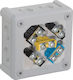 Viplast Surface Mounted Electrical Box IP55 in Gray Color