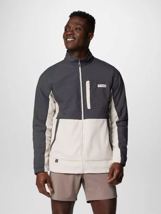 Columbia Men's Fleece Cardigan Shark/dark Stone