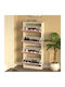 Wooden Shoe Organizer Pink 63x24x150cm