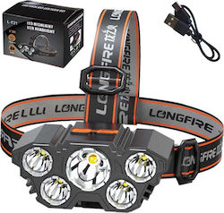 Lean Toys Στεγανός Φακός Κεφαλής LED Lean Toys Στεγανός Φακός Κεφαλής LED