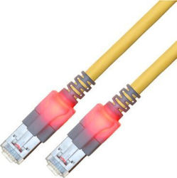Sacon S/FTP Cat.6 Network Cable Ethernet Length 0.5m Yellow