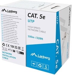 Lanberg U/UTP Kat.5e Netzwerkkabel Ethernet 100m Graues