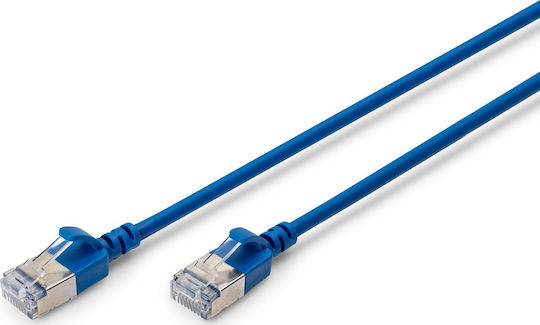 Digitus F/FTP Cat.6a (Gigabit) Καλώδιο Δικτύου Ethernet 3m Μπλε