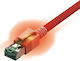 Sacon S/FTP Cat.6a (Gigabit) Καλώδιο Δικτύου Ethernet 2m Κόκκινο