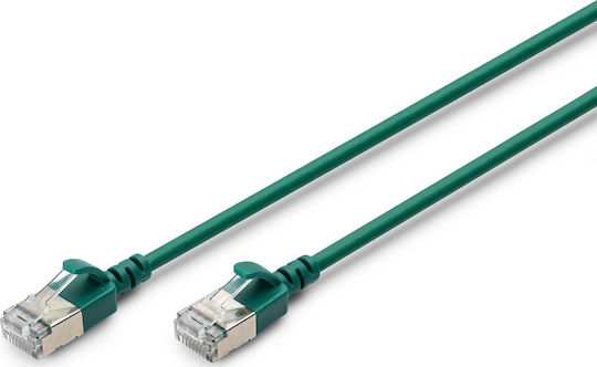 Digitus F/FTP Cat.6a (Gigabit) Καλώδιο Δικτύου Ethernet 1m Πράσινο