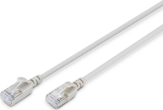 Digitus F/FTP Cat.6a (Gigabit) Καλώδιο Δικτύου Ethernet 3m Γκρι