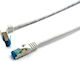 Equip S/FTP Cat.6a (Gigabit) Καλώδιο Δικτύου Ethernet 1m Λευκό