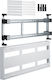 Модулни устройства Hager, монтирани хоризонтално 6 X 12-пътни 300 X 750mm Univers N Ud23b1