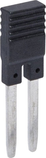 Relpol Diagonal Bridge 2-Pole Black Socket Set Push-in Zgzp-2 Bk 2616315