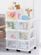 Plastic Storage Drawers L41.5xW26xH67cm