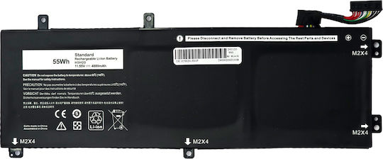 Powertech Съвместима Батерия за Dell Прецизност DELL Precision 5510, 5520, 5530 с 4800mAh