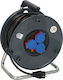 Brennenstuhl 3g1.5 Waterproof Extension Reel Cord 3 x 1.5mm²/40m Black