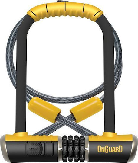 Onguard Combo Dt 8012c U-lock Bicycle Lock 115x230 Mm Black-Yellow