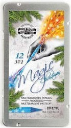 Creioane Koh I Noor 12 Culori Progresso Magic Crăciun