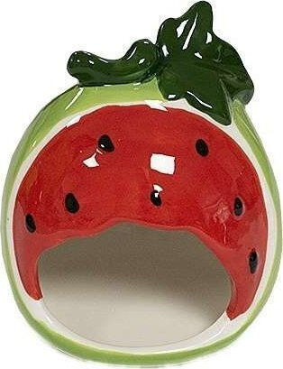 Yarro International Yarro Ceramic House for Rodents Watermelon 8.5 X 7.5 X 7.5 Cm