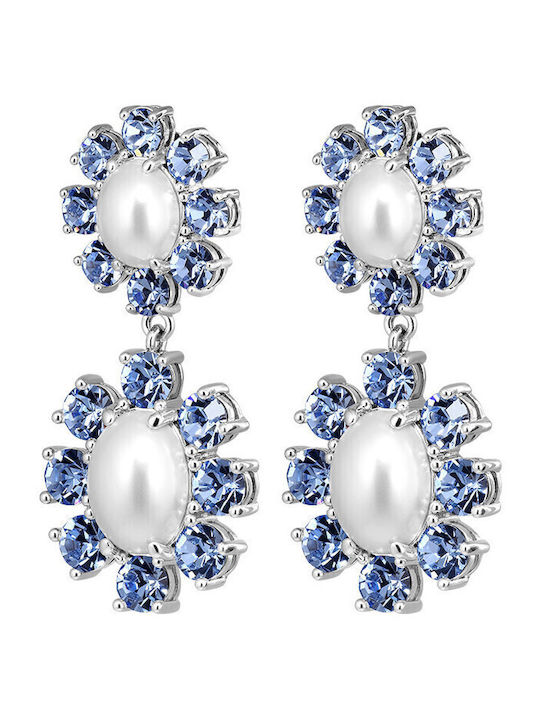 Dyrberg/Kern Earrings made of Steel with Stones & Pearls