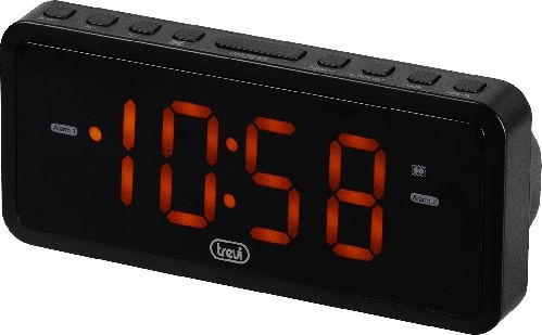 Trevi Επιτραπέζιο Ψηφιακό Ρολόι LED Μαύρο 90.02.0050
