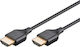 Goobay HDMI 2.0 Premium High Speed 4K 60Hz HDR Cable HDMI male - HDMI male 0.5m Μαύρο