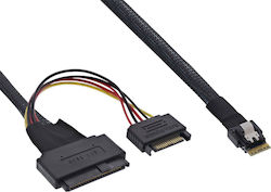 InLine SAS - SAS Hard Drive Cable 50cm Black