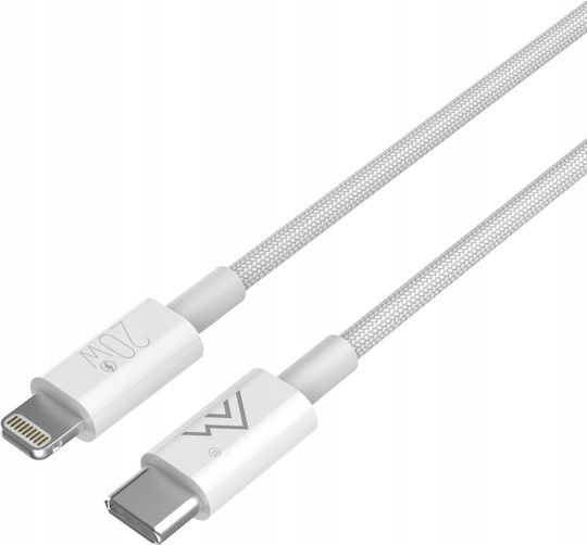 Montis USB-A to Lightning Cable 20W Λευκό 1m (6480391)