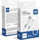 Blue Star Regular USB-A la Cablu Lightning 12W Albastru 1m