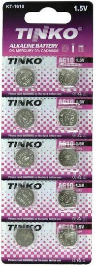Neutralle Tinko Batterien Alkalisch für Uhren LR54 1.5V 10Stück