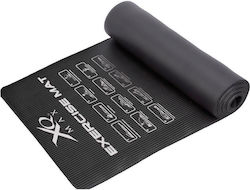 XQ Max Στρώμα Γυμναστικής Pilates Μαύρο με Ιμάντα Μεταφοράς (183x58x1cm) XQ Max Στρώμα Γυμναστικής Pilates Μαύρο με Ιμάντα Μεταφοράς (183x58x1cm)