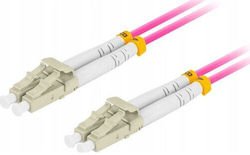 Lanberg FO-LULU-MD41-0030-VT Optische Faser LC/UPC-LC/UPC 0,5m Lila