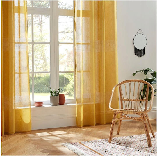 Atmosphera Sab με Τρουκς Κίτρινη 140x240εκ.