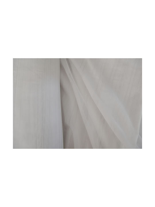 Saray Home Κουρτίνα με Τρέσα Λευκή 280x300εκ.