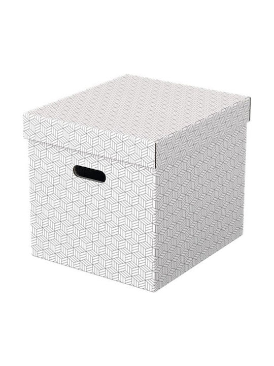 Dekorative Box Recycelte Pappe Esselte 320x315x365 Weiß 3 Stück
